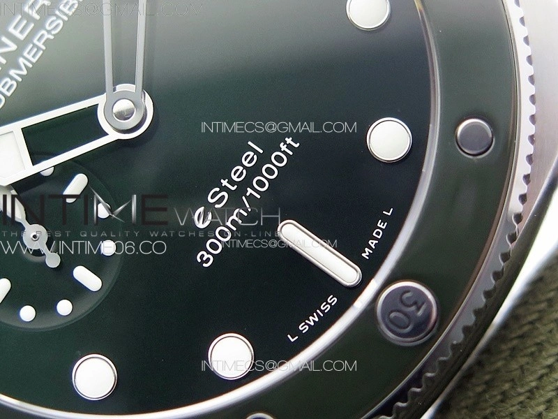 PAM1287 Y VSF 1:1 Best Edition Green Dial on Green Leather Strap P.900 Super Clone